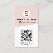 2 QR-codes 2 bedrijfslogo's en 2 contactpersonen r Visitekaartje (Achterkant)