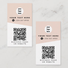 2 QR-codes 2 bedrijfslogo's en 2 contactpersonen r Visitekaartje