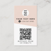 2 QR-codes 2 bedrijfslogo's en 2 contactpersonen r Visitekaartje (Voorkant)