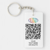 2 QR-codes Generator & Business Logo Promotional Sleutelhanger (Voorkant)