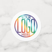 2 QR-codes Generator & Business Logo White Table Confetti (Kleine voorkant)