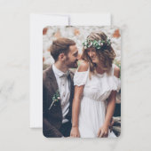 2 QR-codes Weddenschap Website - Details Foto Bijl RSVP Kaartje (Achterkant)