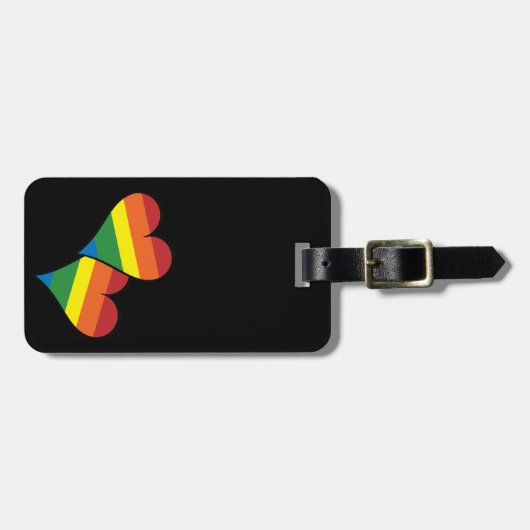 2 Rainboogharten Bagagelabel (Voorkant horizontaal)