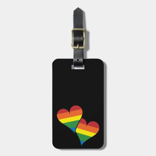 2 Rainboogharten Bagagelabel (Voorkant verticaal)