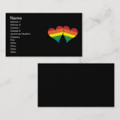 2 Rainboogharten Visitekaartje (Voorkant / Achterkant)