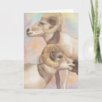 "2 Ram Waterverf Schets/pijlpunt" Wenskaart