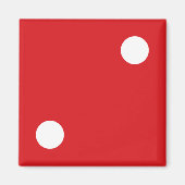 2 Red Dice Magnet (Voorkant)