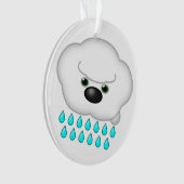 2 Regenende Hond Wolken - Omkeerbaar Ornament (voorkant)