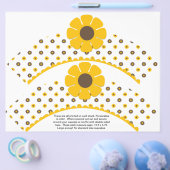 2 Retro Bloem Verjaardag Custom Cupcake Verpakking Flyer (Enkel)