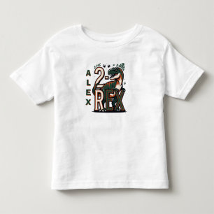 2 Rex Dinosaur Verjaardag T-Shirt