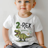 2-Rex Schattigee Dinosaurus Thema 2e Verjaardagsfe