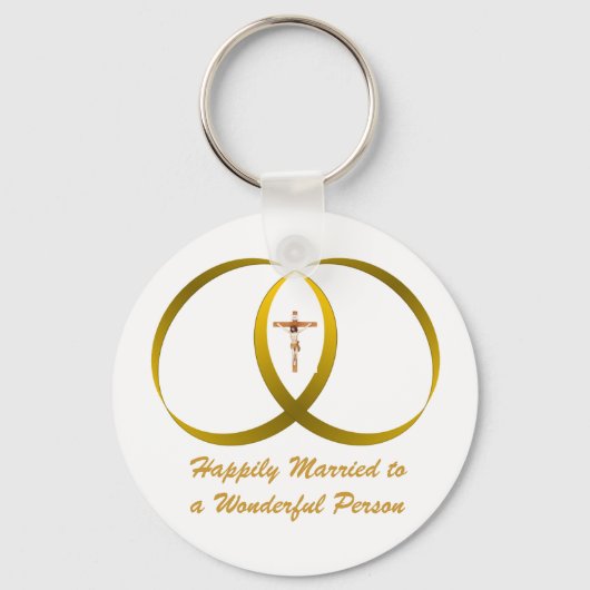 2 ringen & JEZUS, Sleutelhanger (Voorkant)