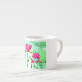 2 rode bloemen espresso kop (Voorkant rechts)