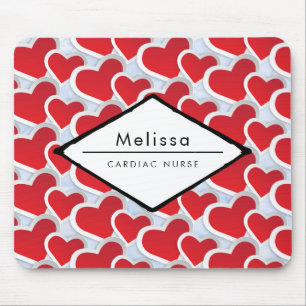 2 Rode harten Herhalend Patroon Cutaan Cadiale Neu Muismat