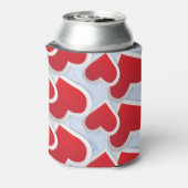 2 Rode harten Herhalend patroongeluid Blikjeskoeler (Blikje Achterkant)