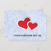 2 Rode harten - ik haat iedereen, maar wij Typogra (Voorkant / Achterkant)