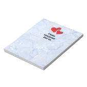 2 Rode harten - ik haat iedereen, maar wij Typogra Notitieblok (Linkerzijde)