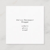 2 Rode harten samengevoegd Herhalend Patroon Vierkante Visitekaartje (Achterkant)