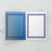 2 rode kaarsen met bewegende vlamvakantieverf feestdagen kaart (Binnen)