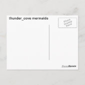 2 rode mermaïden briefkaart (Achterkant)