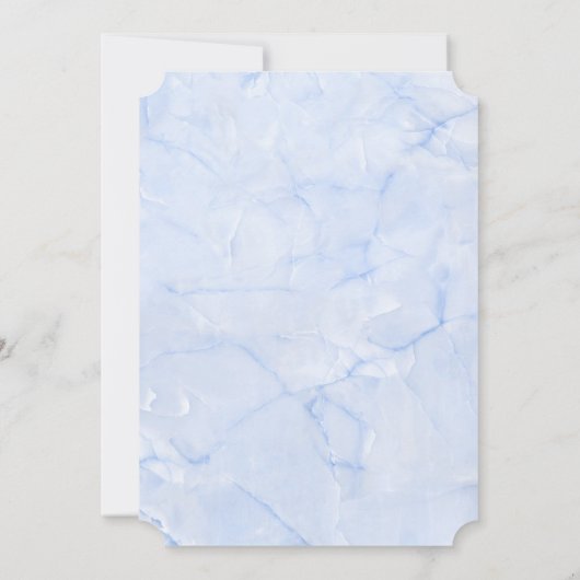 2 Rode papieren harten op lichte blauwe marmer bru Kaart (Achterkant)