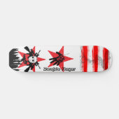 2 Rode Ster Zombie Ski Mask Slayer Skateboard Dekk (Horizontaal)