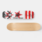 2 Rode Ster Zombie Ski Mask Slayer Skateboard Dekk (Horizontaal)
