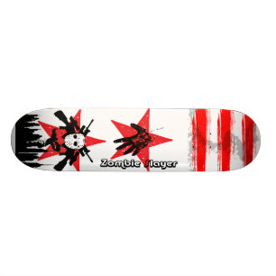 2 Rode Ster Zombie Ski Mask Slayer Skateboard Dekk