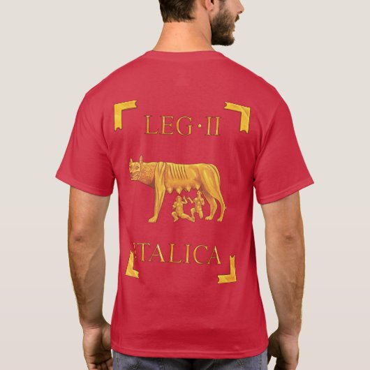 2 Roman Legio II Italica Vexillum T-Shirt (Achterkant)