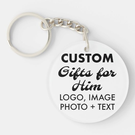 2" Ronde Acryl Sleutelhanger Custom Gifts voor Hem (Voorkant)