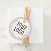 2" Ronde Hangtags met Touw en Custom Logo Bedankjes Labels (In situ)