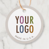 2" Ronde Hangtags met Touw en Custom Logo Bedankjes Labels (Achterkant)
