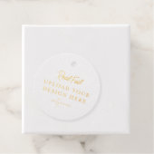 2" Ronde Tag Goud Folie Printen - Doe Het Zelf (Met doos)