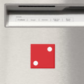2 Rood Dobbelsteen Magneet (Insitu (Vaatwasser))
