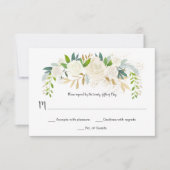 #2 Roses Glitter Greenery RSVP | (Voorkant)