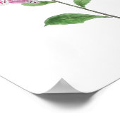 2 roze handschoenen bloemen bloesem poster (Hoek)