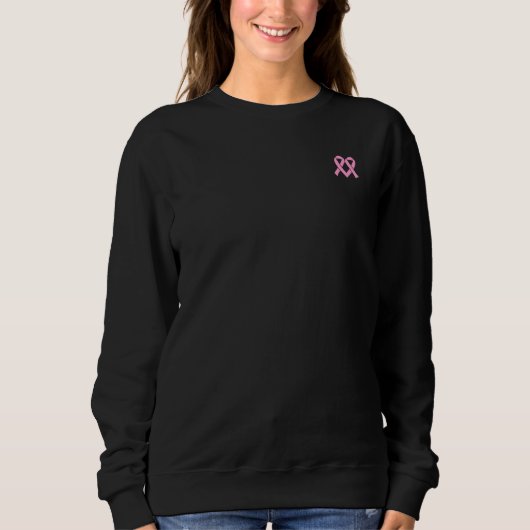 2 Roze linten Borstkanker Awareness Sweatshirt (Voorkant)