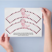 2 Roze, portierige inktjepriemen Flyer (Hand)