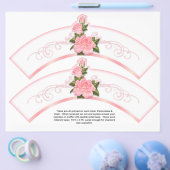 2 Roze rozen generieke personaliseer de Cupcake-wi Flyer (Enkel)
