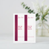 2 Roze/Witte Houten Bladwijzer van het Korrelhuwel Briefkaart (Staand voorkant)