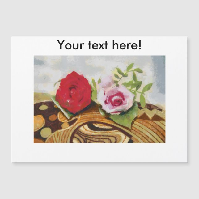 2 rozen schilderij (Voorkant)