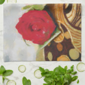 2 rozen schilderij theedoek (Gevouwen)