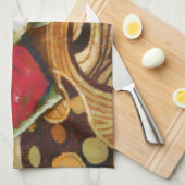 2 rozen schilderij theedoek (Quarter Fold)