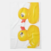 2 rubbereenden in de liefde theedoek (Verticaal)