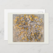 2 Samenstelling nr. VII Piet Mondrian Briefkaart (Voorkant / Achterkant)