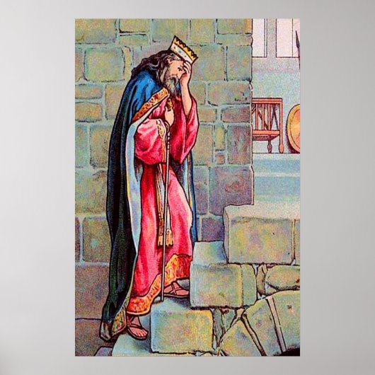 2 Samuel 18 David Grieves over Absalom poster (Voorkant)