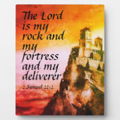 2 Samuel 22:2 Fotoplaat (Voorkant)