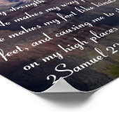 2 Samuel 22:33-34 Poster (Hoek)