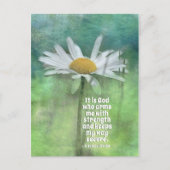 2 Samuel 22:33 Het is God die mij krachtig bewapen Briefkaart (Voorkant)