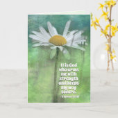 2 Samuel 22:33 Het is God die mij krachtig bewapen Kaart (Gele Bloem)